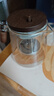 PAKCHOICE泡茶壺茶水分離飄逸杯全玻璃內膽一鍵過(guò)濾沖茶辦公室個(gè)人綠茶器具 曬單實(shí)拍圖
