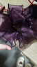 Royal sasa皇家莎莎韓版頭飾發(fā)圈皮筋手工發(fā)飾扎頭發(fā)頭繩女韓版蕾絲頭花 紫色7SP569 曬單實(shí)拍圖