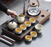 尚言坊功夫茶具整套高檔茶盤(pán)帶燒水壺一體泡茶器全套煮茶器煮茶爐套裝 曬單實(shí)拍圖