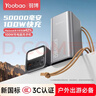 羽博（Yoobao）充電寶3C認證50000毫安100W大功率超級快充自帶數顯戶(hù)外移動(dòng)電源大容量適用蘋(píng)果17華為筆記本電腦 銀色【65W快速自充丨支持UFCS融合快充】 曬單實(shí)拍圖