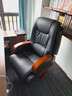 森歐范真皮老板椅子辦公椅高端辦公室商務(wù)大班椅座椅按摩可躺電腦椅 耐磨PU-顏色備注 木腳 曬單實(shí)拍圖