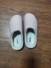 ecac冬季防水棉拖鞋女士2025情侶居家外穿加絨保暖防滑厚底棉拖男 皮粉 36-37 （推薦35-36腳） 曬單實(shí)拍圖