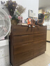 江月一尊【包安裝】實(shí)木斗柜中古風(fēng)廳五斗柜抽屜柜臥室床頭尾儲物置物柜 【全實(shí)木材質(zhì)】胡桃色-三斗柜61.5CM 曬單實(shí)拍圖