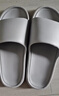 秋沐熙居家拖鞋男士時(shí)尚百搭防滑浴室情侶外出女士涼拖 太空灰   42-43 曬單實(shí)拍圖