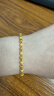 周六福（ZLF）  黃金金手鏈女足金999光珠轉運珠 計價(jià) 16+3cm尾鏈 - 6.55g 曬單實(shí)拍圖