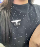 BOY LONDON【滿(mǎn)天星】春夏男女同款短袖漸變燙鉆印花時(shí)尚T恤N01107 黑色 M 曬單實(shí)拍圖