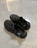 京東京造等高線(xiàn)洞洞鞋涼鞋透氣拖鞋男防滑外穿戶(hù)外沙灘夜色黑41 曬單實(shí)拍圖