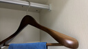 實(shí)木衣架掛衣服寬肩西裝防滑家用高級木制室內無(wú)痕不鼓包木質(zhì)衣架 寬肩圓桿【4支裝】 曬單實(shí)拍圖