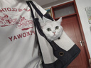 MUJI聚酯纖維棉麻混紡 寵物包 寵物用品 便攜外出 貓包 深藏青色 42*22*30cm 曬單實(shí)拍圖