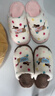 名創(chuàng  )優(yōu)品（MINISO）彩點(diǎn)狗狗卡通趣味毛毛居家鞋男秋冬可愛(ài)棉拖鞋月子鞋白咖42-43 曬單實(shí)拍圖