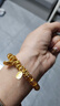 奢贊999足金黃財神黃金手鏈女款盤(pán)纏碎金子招財小金牌黃水晶串珠手串 【足金】金約2.6-2.7g 黃水晶手串 曬單實(shí)拍圖