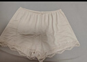 ubras防走光安全褲優(yōu)可蕾絲花邊寬松居家兩穿女士短褲打底褲 燕麥奶色 1條 M 曬單實(shí)拍圖