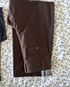 優(yōu)衣庫常規款女裝針織廓形長(cháng)褲/彎刀鐮刀褲子483722 482287 482287/39棕黑色 L 曬單實(shí)拍圖