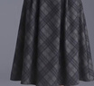 白鹿語(yǔ)優(yōu)雅復古格紋半身裙秋冬新款高腰長(cháng)款A字裙傘裙 黑灰格 XL 曬單實(shí)拍圖