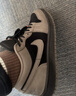 Jordan男休閑鞋喬丹AJ1 AIRJORDAN1摩卡小倒鉤運動(dòng)鞋IB7109-005黑棕42.5 曬單實(shí)拍圖