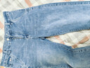 真維斯戶(hù)外運動(dòng)王一博代言牛仔褲男春秋季寬松修身直筒褲子彈力舒適 磨白藍 32 曬單實(shí)拍圖