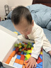 木丸子100粒彩色字母積木早教智力兒童玩具男孩女孩木質(zhì)生日禮物 曬單實(shí)拍圖