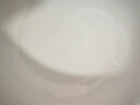 華青格家用湯碗高白瓷釉下彩純白浮雕素雅花瓣8英寸湯碗 曬單實(shí)拍圖