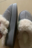 水星家紡棉拖鞋秋冬女男情侶冬季家居棉拖鞋室內保暖棉拖鞋 灰44-45碼 曬單實(shí)拍圖
