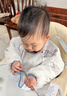 貝肽斯兒童罩衣嬰兒吃飯圍兜防臟男女寶寶長(cháng)袖防污反穿圍裙 萌象嘟嘟M 曬單實(shí)拍圖