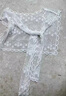 LEOEZYA蕾絲披肩春夏純色外搭小女士裝飾假領(lǐng)子坎肩時(shí)尚百搭圍巾2026新款 白色 均碼 曬單實(shí)拍圖