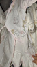 全棉時(shí)代超柔嬰兒衣服寶寶春秋抗菌風(fēng)柔棉連體衣新生兒睡衣 秋瓷粉66碼 曬單實(shí)拍圖