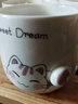 品喻（PINYU）杯子馬克杯咖啡杯陶瓷杯高顏值水杯家用大容量帶蓋勺沖泡杯小粉貓 曬單實(shí)拍圖
