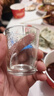米聆鋼化玻璃刻度白酒杯2兩酒杯家用老式酒具洋酒烈酒 金色刻度二兩杯[八只裝] 曬單實(shí)拍圖
