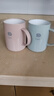 首力加厚防霉漱口杯宿舍家用情侶洗漱刷牙杯成人兒童牙缸帶手柄 2個(gè)裝 曬單實(shí)拍圖