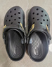 CROCS卡駱馳經(jīng)典特林洞洞鞋男女同款拖鞋耐磨休閑鞋一腳蹬鞋|206340 黑色-001 41 /42(260mm) 曬單實(shí)拍圖