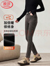 浪莎加絨牛仔褲女冬季外穿高腰彈力小腳顯瘦鉛筆褲女士加絨牛仔褲 曬單實(shí)拍圖