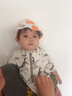 斑巴豆迪寶寶帽子嬰幼兒防風(fēng)防曬帽兒童遮陽(yáng)帽男童盆帽女?huà)雰盒≡慢g漁夫帽 曬單實(shí)拍圖