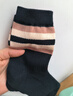 貓人女士襪子女秋冬季中筒襪女100%純棉堆堆襪抗菌防臭吸汗百搭5雙裝 曬單實(shí)拍圖