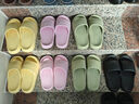 LURAD厚底拖鞋男浴室洗澡家用涼拖鞋情侶居家拖鞋女 黑色 40-41(255mm) 曬單實(shí)拍圖