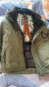 JEEP SPIRIT吉普戶(hù)外羽絨服男冬季加厚潮牌高級感防寒服工裝外套 綠色 L 曬單實(shí)拍圖