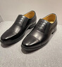 3515強人皮鞋男三接頭皮鞋商務(wù)正裝鞋簡(jiǎn)約套腳男士皮鞋 黑色 41  曬單實(shí)拍圖