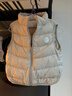歐孕（OUYUN）兒童羽絨馬甲寶寶男女童秋冬輕薄保暖羽絨內膽背心 燕麥咖 100 曬單實(shí)拍圖