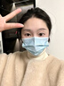 振德一次性醫用外科口罩獨立包裝防塵花粉防曬口罩成人藍色100只 曬單實(shí)拍圖