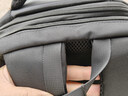 巴朗大容量可擴容17英寸電腦包休閑男雙肩包多功能商務(wù)出差行李背包 黑色加大號【加強版】 曬單實(shí)拍圖