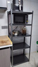 全品屋廚房置物架落地多功能用具層架收納家用貨架微波爐儲物柜60405 曬單實(shí)拍圖