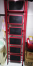 起重工具爬梯人字梯室內加厚多功能碳鋼花架梯便攜梯子家用折疊梯 【全碳鋼】紅色六步扶手梯 曬單實(shí)拍圖