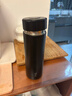 繁季陶瓷內膽保溫杯男女士高檔大容量骨瓷悶泡茶水分離便攜商務(wù)車(chē)載黑 曬單實(shí)拍圖