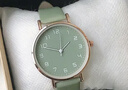 雅伽綠色手表女學(xué)生考試文藝簡(jiǎn)約氣質(zhì)初中生復古顯白森系百搭石英表女 曬單實(shí)拍圖