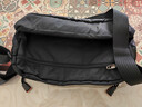 VOLUNTEER男士休閑斜挎包多口袋輕便男包單肩包戶(hù)外通勤旅行帆布包 黑色 曬單實(shí)拍圖