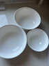 友來(lái)福陶瓷面碗家用白瓷碗6英寸湯碗米飯碗沙拉碗微波爐可用2只裝 曬單實(shí)拍圖