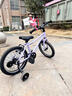 Montresor萌獸兒童自行車(chē)男女小孩3-6-7-8歲鋁合金超輕學(xué)生單車(chē)16寸霞光紫 曬單實(shí)拍圖