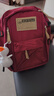 法德陸 酒紅色復古港風(fēng)雙肩包女大容量書(shū)包男高中學(xué)大學(xué)生背包結實(shí)耐用 xiaohaima0229紅色+小白鴨 曬單實(shí)拍圖
