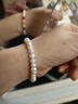 花飾莊園淡水珍珠手鏈女小眾感新中式沙金瑪瑙手串不掉色手飾情人節 淡水珍珠款 曬單實(shí)拍圖