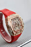 歐品客瑞士手表女全自動(dòng)機械女表獅子頭輕奢腕表2026新款七夕情人節禮物 藍寶石表鏡-進(jìn)口機芯-機械紅面女 曬單實(shí)拍圖