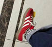 阿迪達斯（adidas）（adidas）三葉草男女鞋GAZELLE INDOOR低幫休閑鞋IF1808紅白36.5 曬單實(shí)拍圖